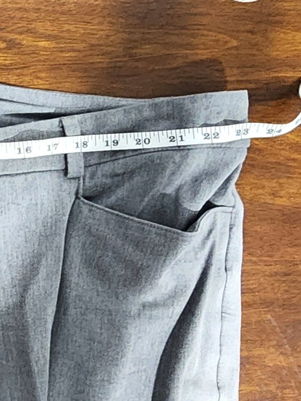 41 Hawthorn 22W Light Grey Heather Stretch Ankle Dress Pants - Picture 11 of 15